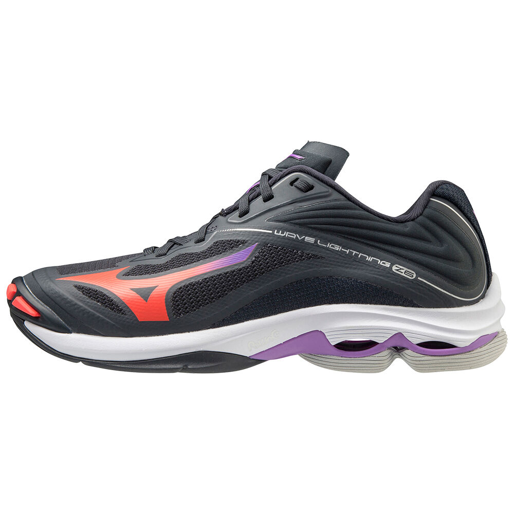 Scarpe Volley Mizuno Wave Lightning Z6 Donna - Blu Marino/Corallo - 61243-TWSU